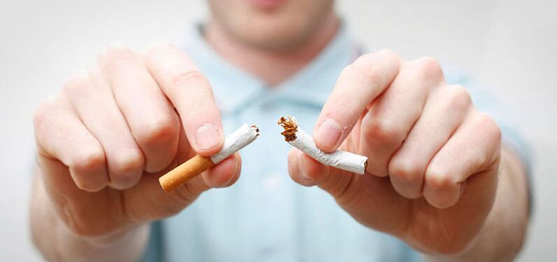 Is placed in half of the cigarette