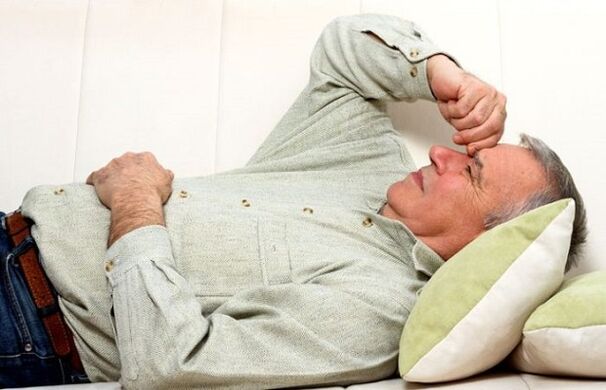 Testicular pain in men after stimulation