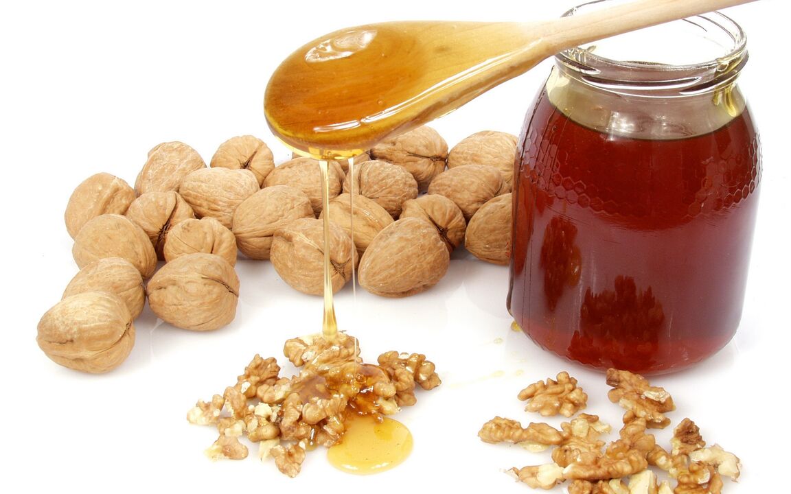 Walnuts with honey to increase potency