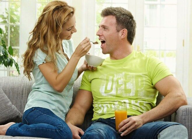 Women feed men the product to increase potency